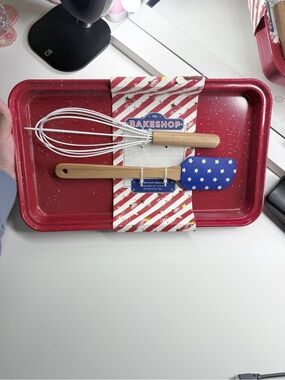 The Bake Shop Red Fourth Of July 3Pc Brownie Baking Set